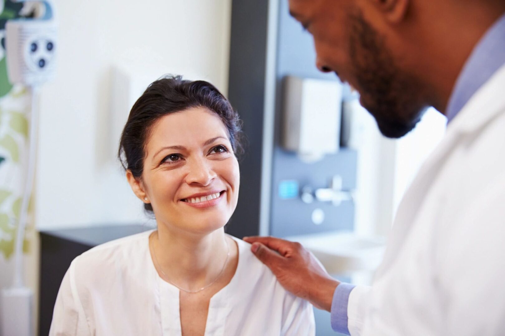 patient smiling